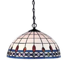 new selling 16 inch tiffany-style double blue line edge large pendant new selling 16 inch tiffany-style double blue line edge large pendant