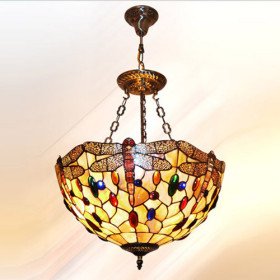 new selling 16 inch tiffany-style dragonfly pattern natural shell material inverted pendant light new selling 16 inch tiffany-style dragonfly pattern natural shell material inverted pendant light