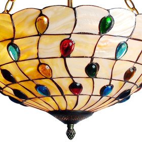 new selling tiffany ceiling light with 3 lights in artistic pattern