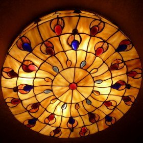 new selling tiffany style flush mount with 4 lights - color crystal decorated new selling tiffany style flush mount with 4 lights - color crystal decorated