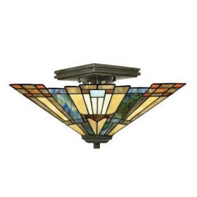 new selling tiffany style inverted pyramid shaped stained glass pendant light with 2 lights new selling tiffany style inverted pyramid shaped stained glass pendant light with 2 lights