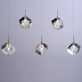 new stainless steel 5-light mini pendant light with k9 crystal ball drop new stainless steel 5-light mini pendant light with k9 crystal ball drop