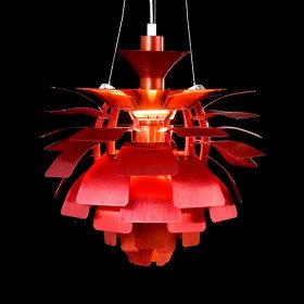 red pendant light in artistic floral lampshade (e27 bulb base) red pendant light in artistic floral lampshade (e27 bulb base)