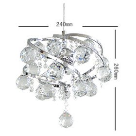 sparkling crystal contemporary pendant light with 3 lights