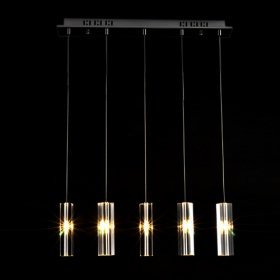 stainless steel 5-light mini bar pendant light with k9 crystal ball drop stainless steel 5-light mini bar pendant light with k9 crystal ball drop