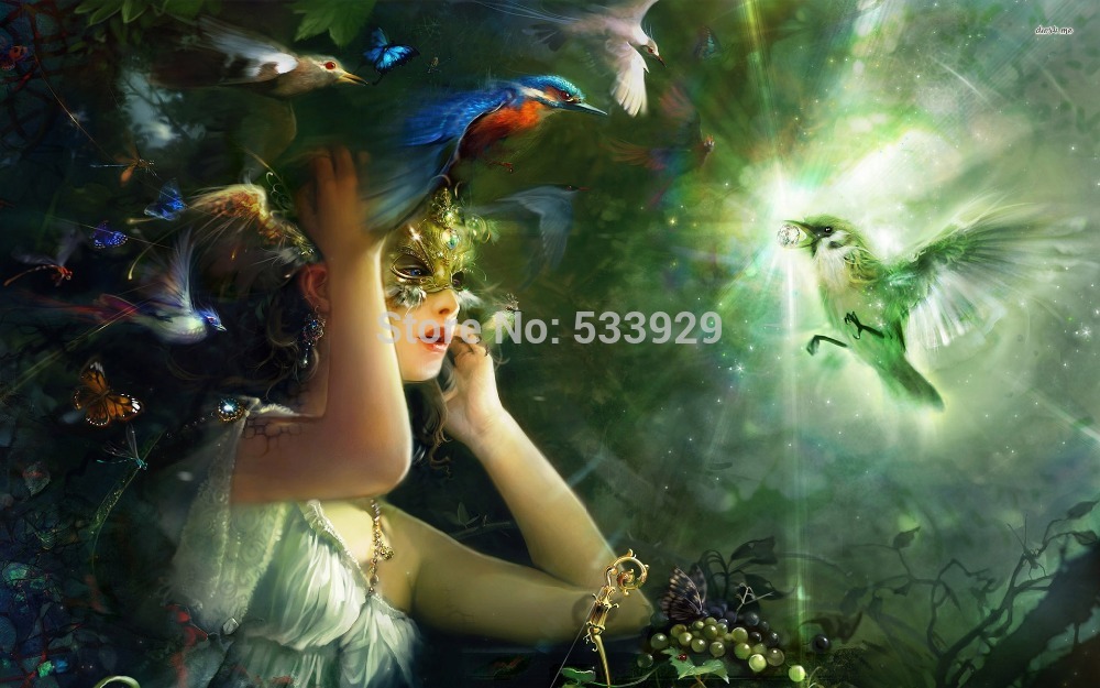 modern tds-hx007 classical illusion printed painting on canvas for home living room wall decoration