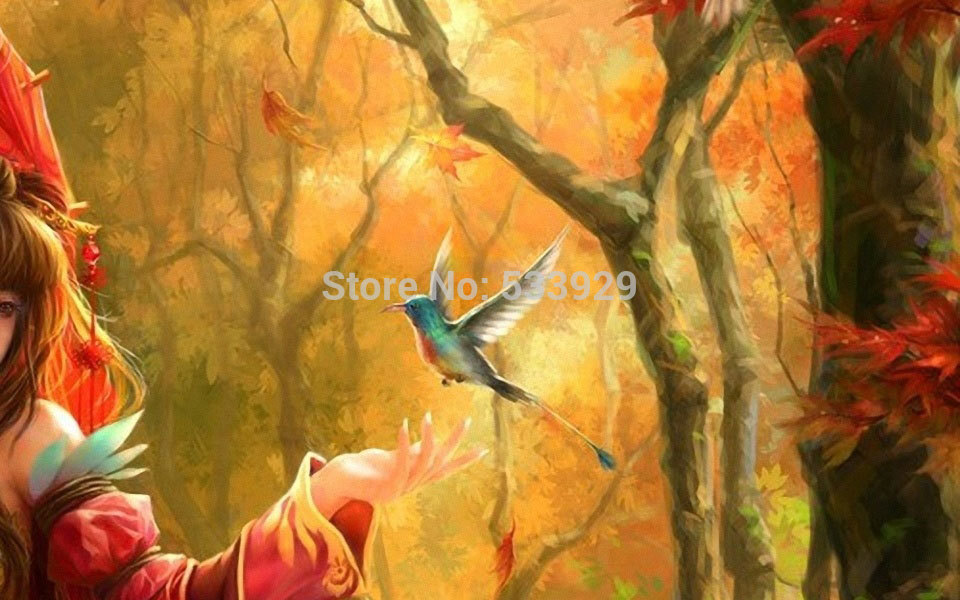 modern tds-hx015 classical illusion printed painting on canvas for home living room wall decoration