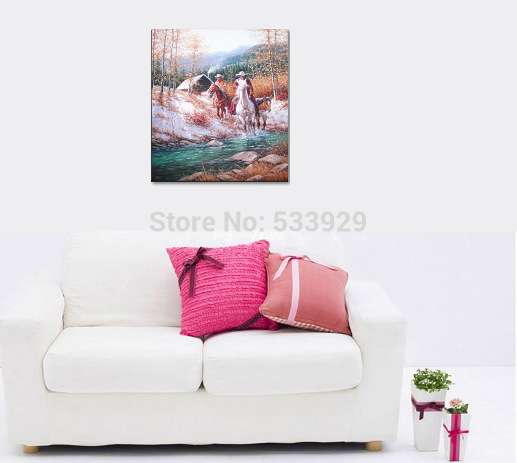 modern tds-hx018 morning in mexico printed painting on canvas for home living room wall decoration modern tds-hx018 morning in mexico printed painting on canvas for home living room wall decoration