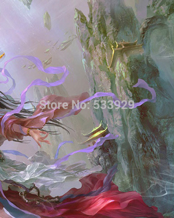 modern tds-hx020 illusion art printed painting on canvas for home living room wall decoration