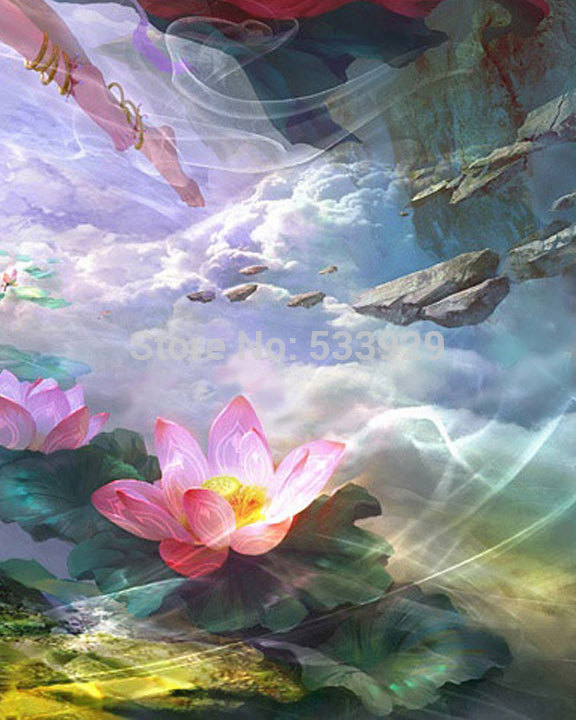 modern tds-hx020 illusion art printed painting on canvas for home living room wall decoration