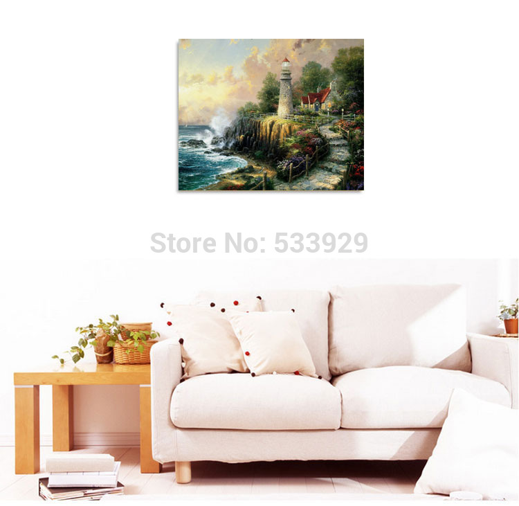modern tds-hx022 thomas kinkade art printed painting on canvas for home living room wall decoration modern tds-hx022 thomas kinkade art printed painting on canvas for home living room wall decoration