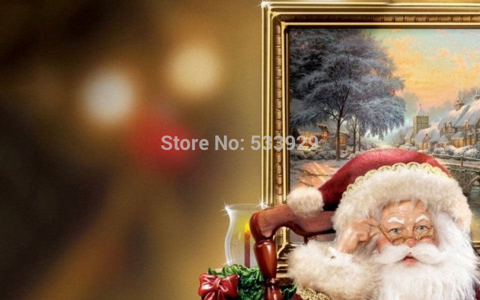 modern tds-hx027 thomas kinkade art printed painting on canvas for home living room wall decoration