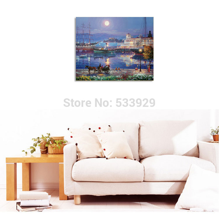 modern tds-hx033 yong-full moon art printed painting on canvas for home living room wall decoration modern tds-hx033 yong-full moon art printed painting on canvas for home living room wall decoration