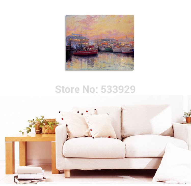 modern tds-hx050 thomas kinkade printed painting on canvas for home living room wall decoration modern tds-hx050 thomas kinkade printed painting on canvas for home living room wall decoration