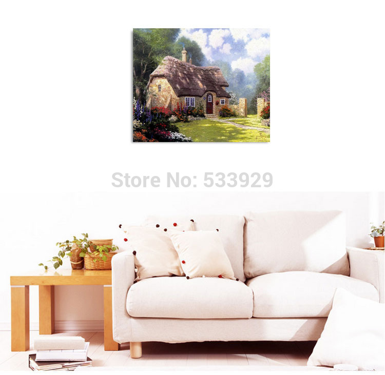 whole modern tds-hx021 thomas kinkade art printed painting on canvas for home living room wall decoration whole modern tds-hx021 thomas kinkade art printed painting on canvas for home living room wall decoration