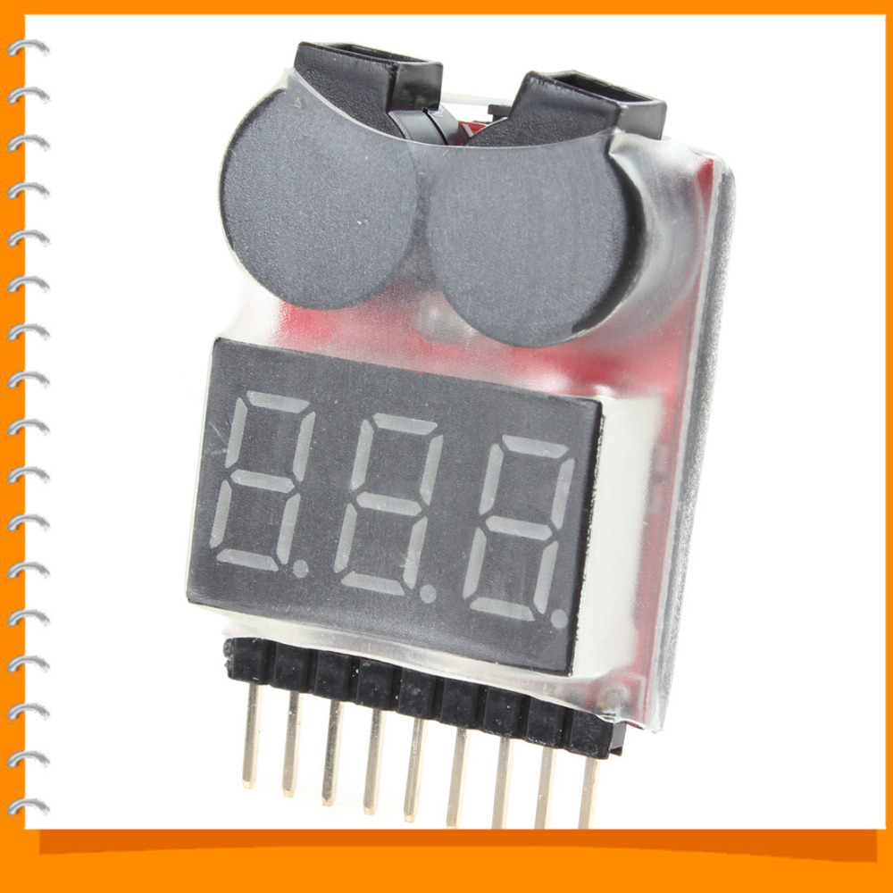 1-8s li-ion / limn / li-fe / lipo battery voltage tester meter 2-in-1 tr with led voltage indicator low voltage buzzer alarm 1-8s li-ion / limn / li-fe / lipo battery voltage tester meter 2-in-1 tr with led voltage indicator low voltage buzzer alarm