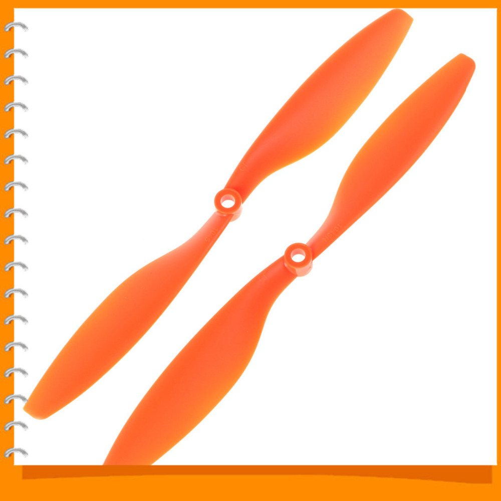 1pair! 10 x 4.5 inch orange plastic cw & ccw propeller for dji f450 500 f550 fpv multi-copter rc quadcopter apc