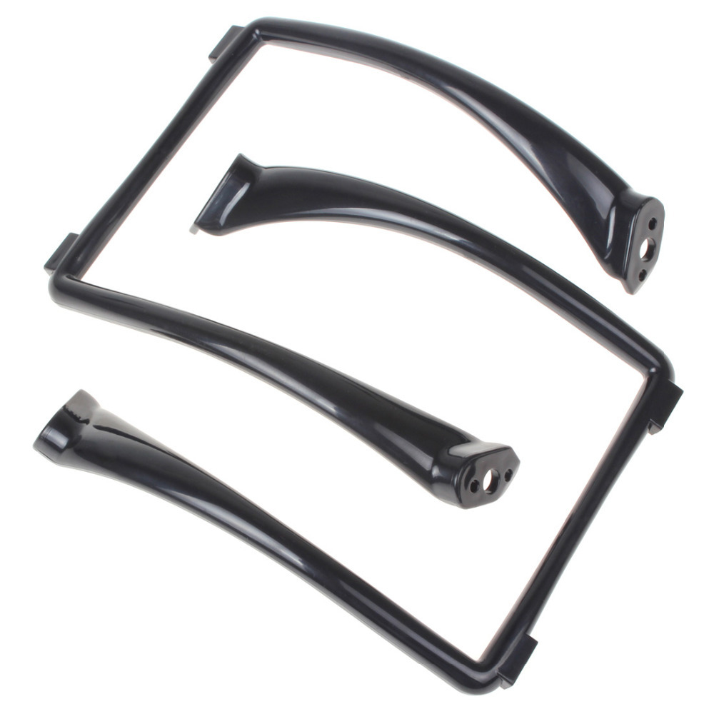 2pcs black heightened & widened landing gear tripod feet mount for dji phantom rc quadcopter + 8x screws