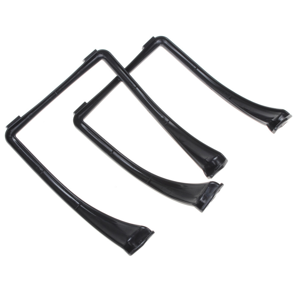 2pcs black heightened & widened landing gear tripod feet mount for dji phantom rc quadcopter + 8x screws