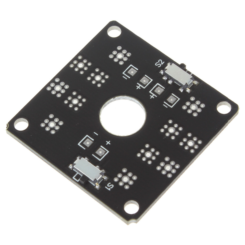 2pcs! new black qav 250 cc3d flight controller mini power distribution board led control for qav250 rc mini quadcopters