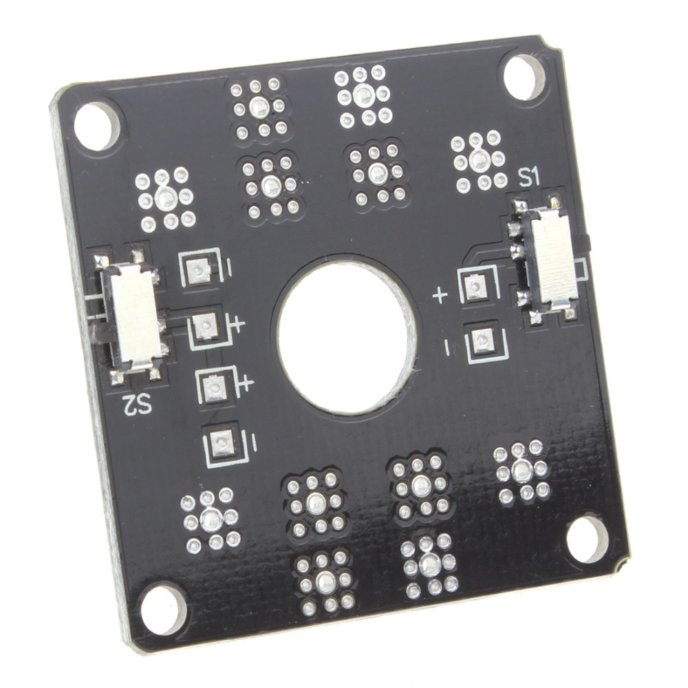 2pcs! new black qav 250 cc3d flight controller mini power distribution board led control for qav250 rc mini quadcopters