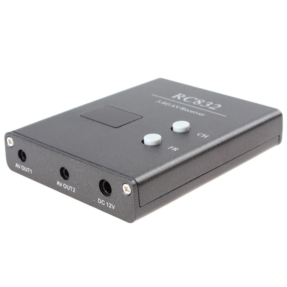 5.8g av receiver audio video fpv av receiver with led display rc832 - 32ch rp-sma