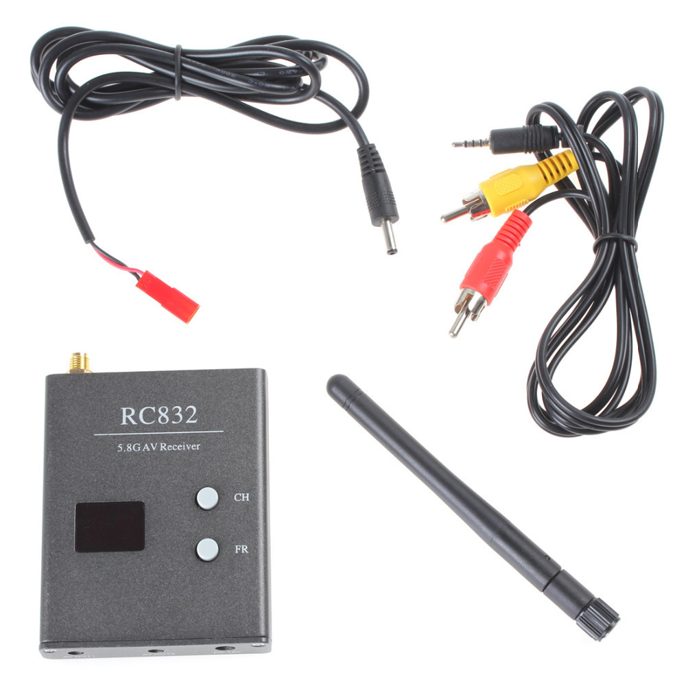 5.8g av receiver audio video fpv av receiver with led display rc832 - 32ch rp-sma