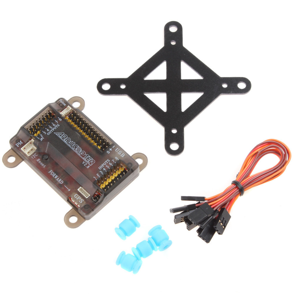 apm 2.8 flight controller board with fc & shock absorber for rc diy multicopter aircraft quardcopter