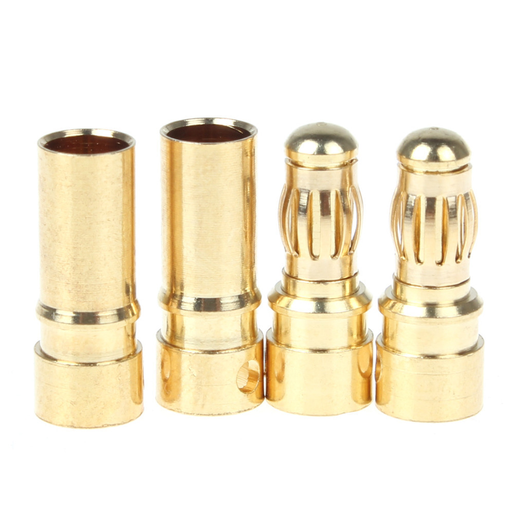 ec3 ec3.0 golden plug female male bullet connector with blue housing for rc esc lipo battery motor