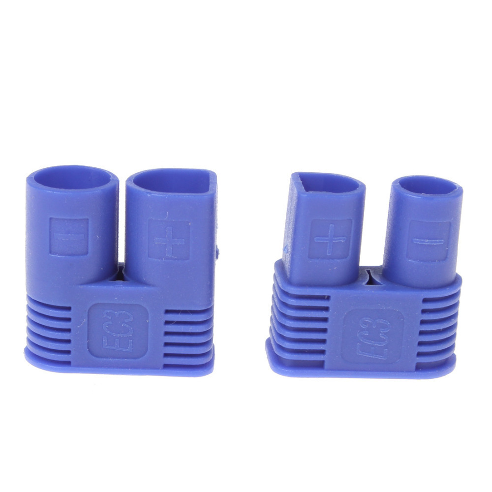 ec3 ec3.0 golden plug female male bullet connector with blue housing for rc esc lipo battery motor