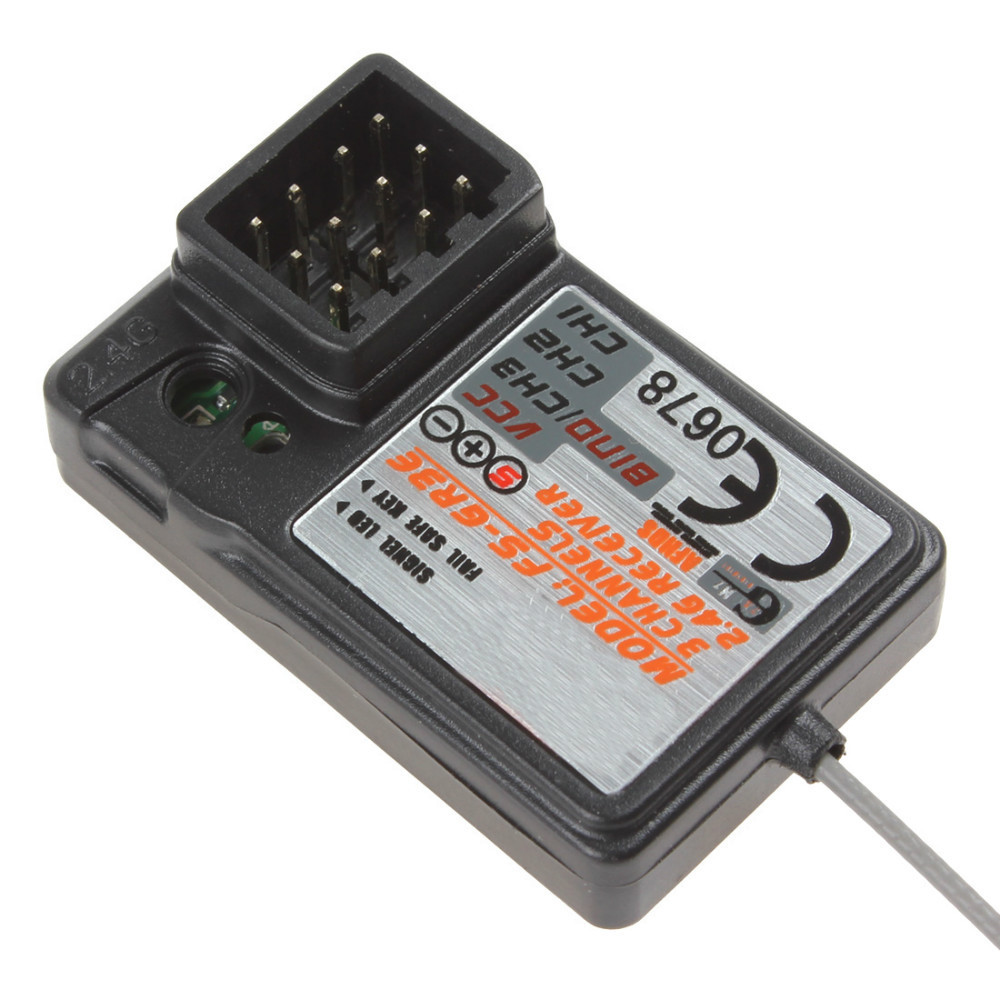 fs-gt2 2.4g 3ch receiver for rc car & boat receiver