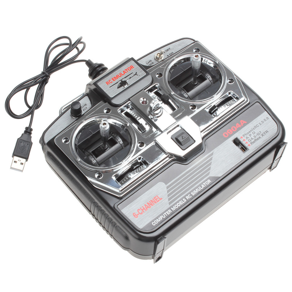 jtl-0904a computer model rc xtr 6ch usb flight training simulator equipment airplanes helicopter remote control simulator