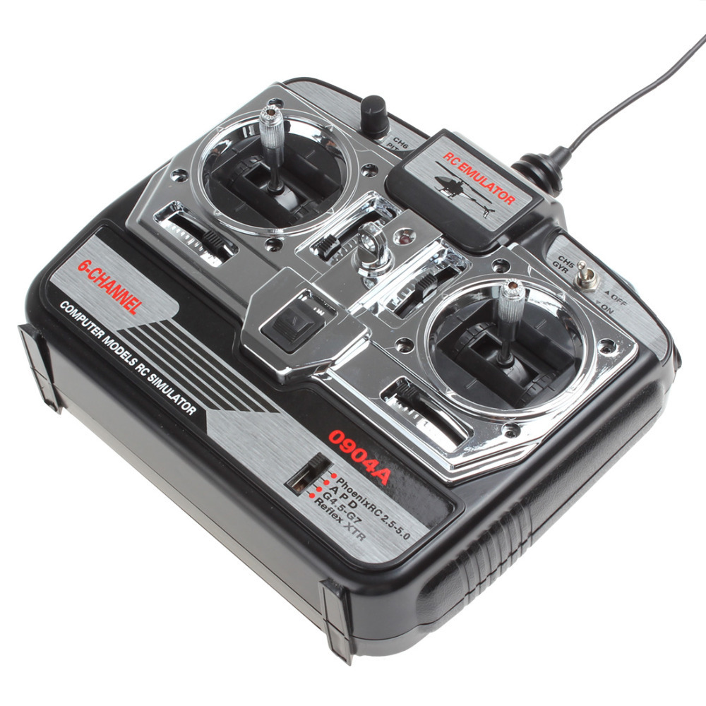 jtl-0904a computer model rc xtr 6ch usb flight training simulator equipment airplanes helicopter remote control simulator