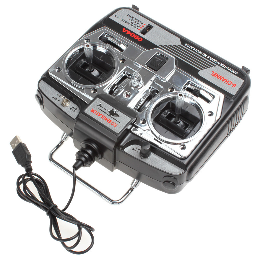 jtl-0904a computer model rc xtr 6ch usb flight training simulator equipment airplanes helicopter remote control simulator