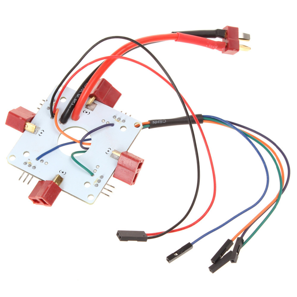 mini esc power supply distribution board with t-head xt60 head for three-axis and four-axis aircraft quadcopter pdb