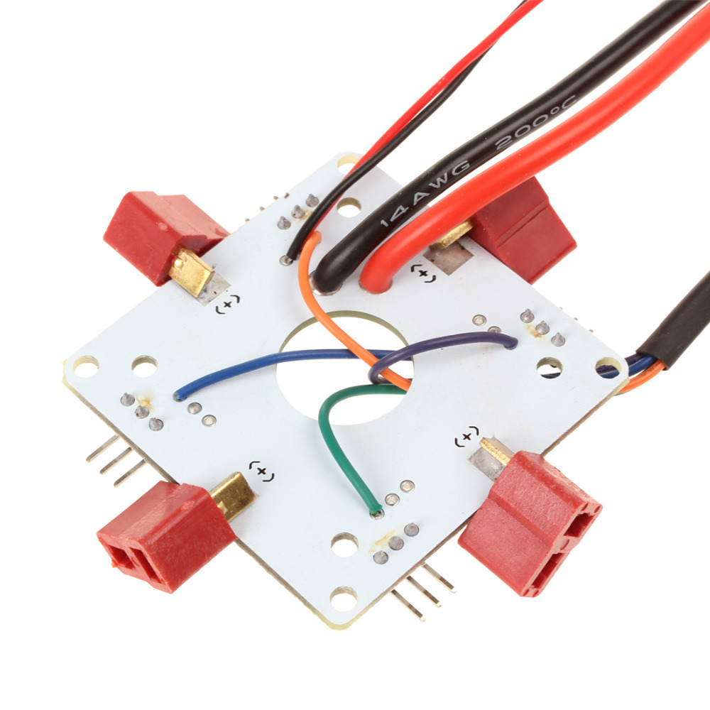 mini esc power supply distribution board with t-head xt60 head for three-axis and four-axis aircraft quadcopter pdb