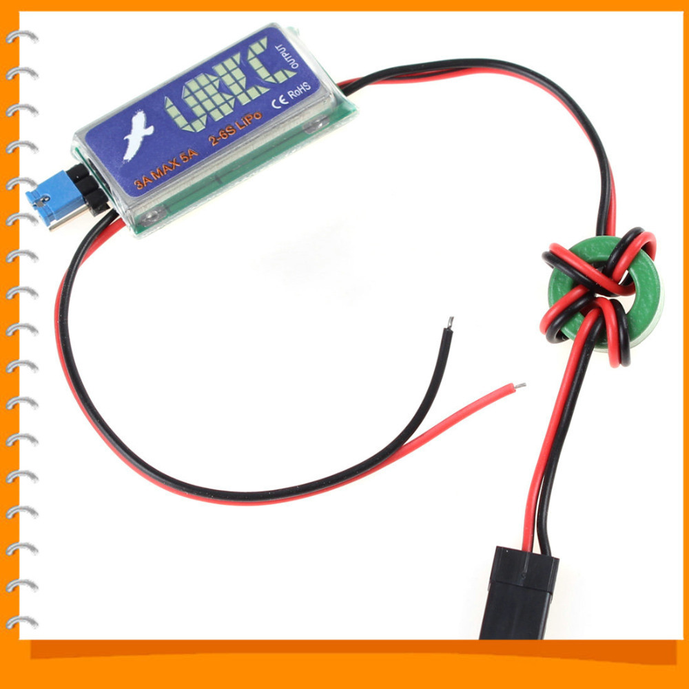 rc ubec 5v / 6v 3a max 5a lowest rf noise bec switch mode dc-dc regulator for rc helicopter gyro servos