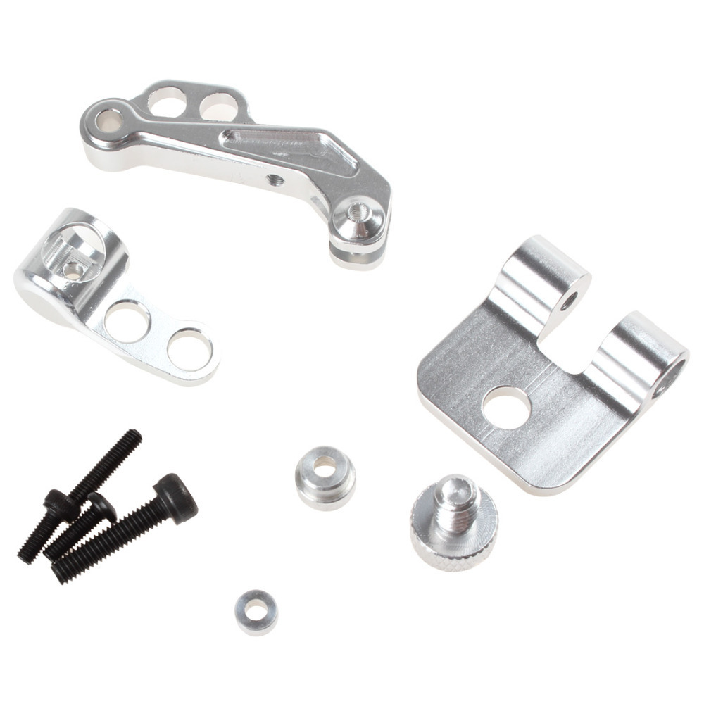 silver cnc aluminum alloy fpv monitor mounting bracket holder support dji / futaba transmitter