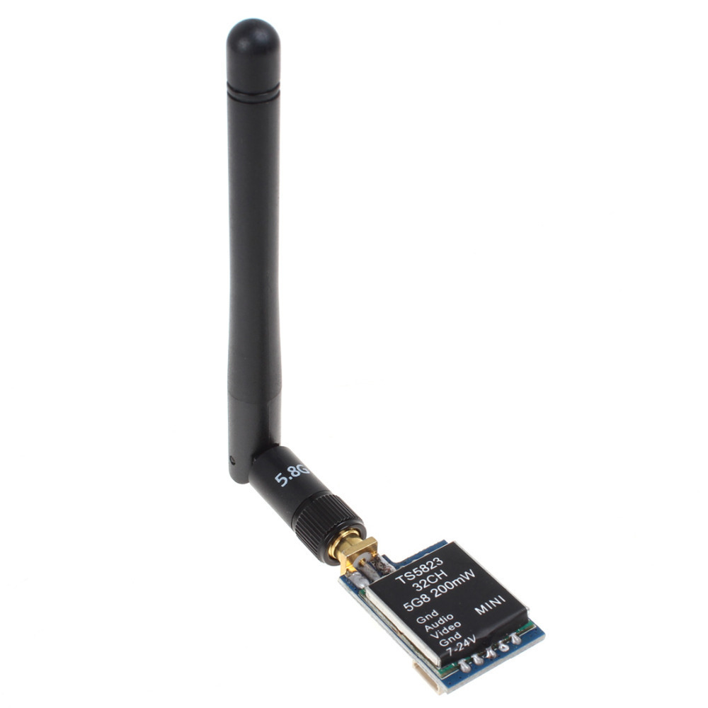 ts5823 5.8g 5.8ghz 200mw 32ch mini fpv wireless audio video av transmitter for dji phantom rc aircraft