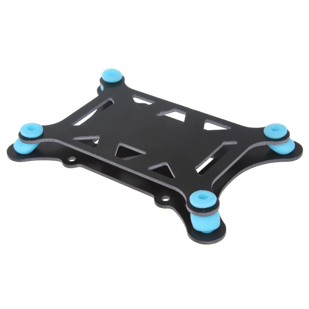 universal mount carbon fiber mount shock absorber plate black dji phantom rc quadcopter