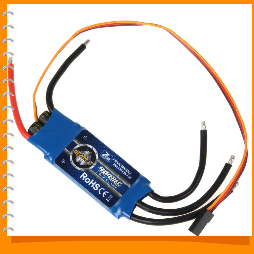 ztw beatle al 40a esc 5v / 3a bec speed controller for rc 400-500 class fixed-wing copters