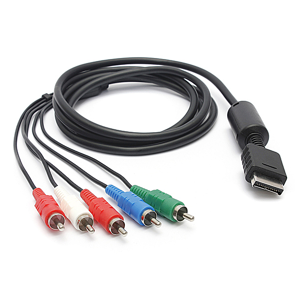1080p component 5rca av audio video hd tv cable cord for sony for playstation for ps3 for ps2 controller console 2m