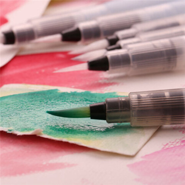 12cm water brush pen ink water color calligraphy for beginner painting gift