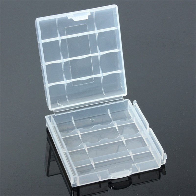 1pc best promotion newest hard plastic battery akku box storage case holder for aa rechargeable battery nimh 1.5v 1.2v