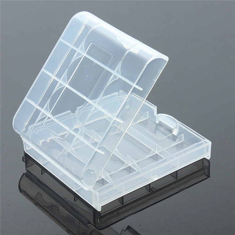 1pc best promotion newest hard plastic battery akku box storage case holder for aa rechargeable battery nimh 1.5v 1.2v