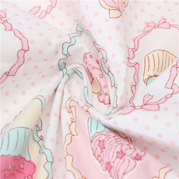 2015 1.5mx0.5m cartoon food series cotton fabric diy handmade patchwork cotton fabric home textile