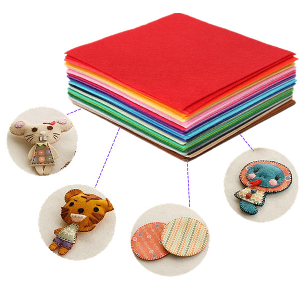 2015 150mmx150mm polyester acrylic nonwoven needlework diy needle sewing handmade fabrics non woven felt fabric clothfabrics