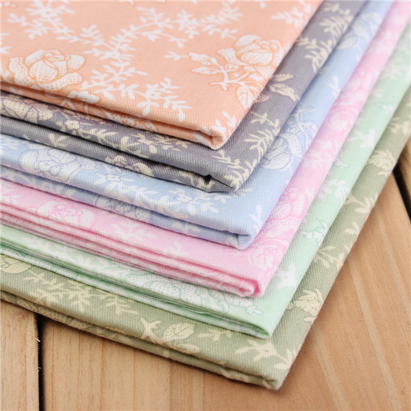 2015 new arrival 40x50cm 6pcs/lot twill cotton patchwork quilting fat quarter fabric home sewing craft bedding textil tecido