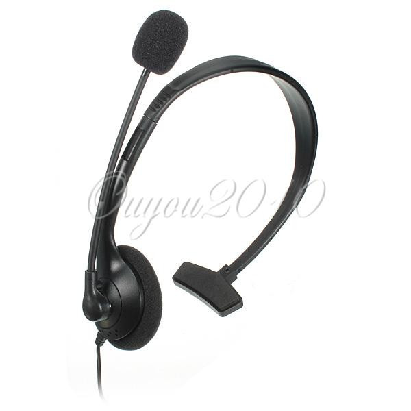 3.5mm jack wired black gaming headband single ear earphone headphone headset with mic volume control for playstation 4 for ps4