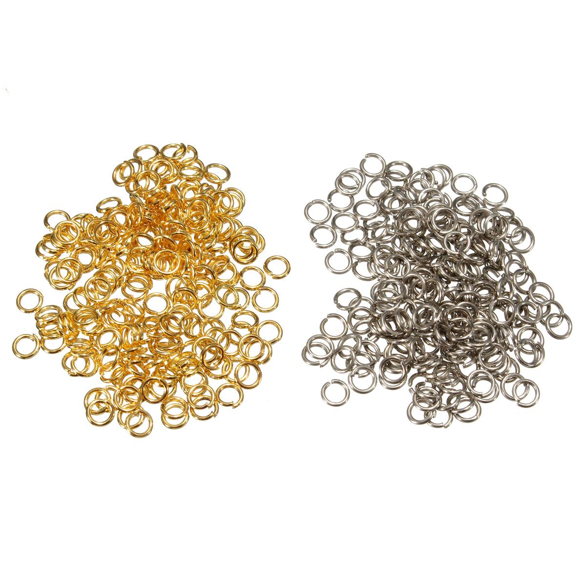 4mm 200pcs/bag bright nickel /gold rhodium tone jump rings open connectors jewelry making findings